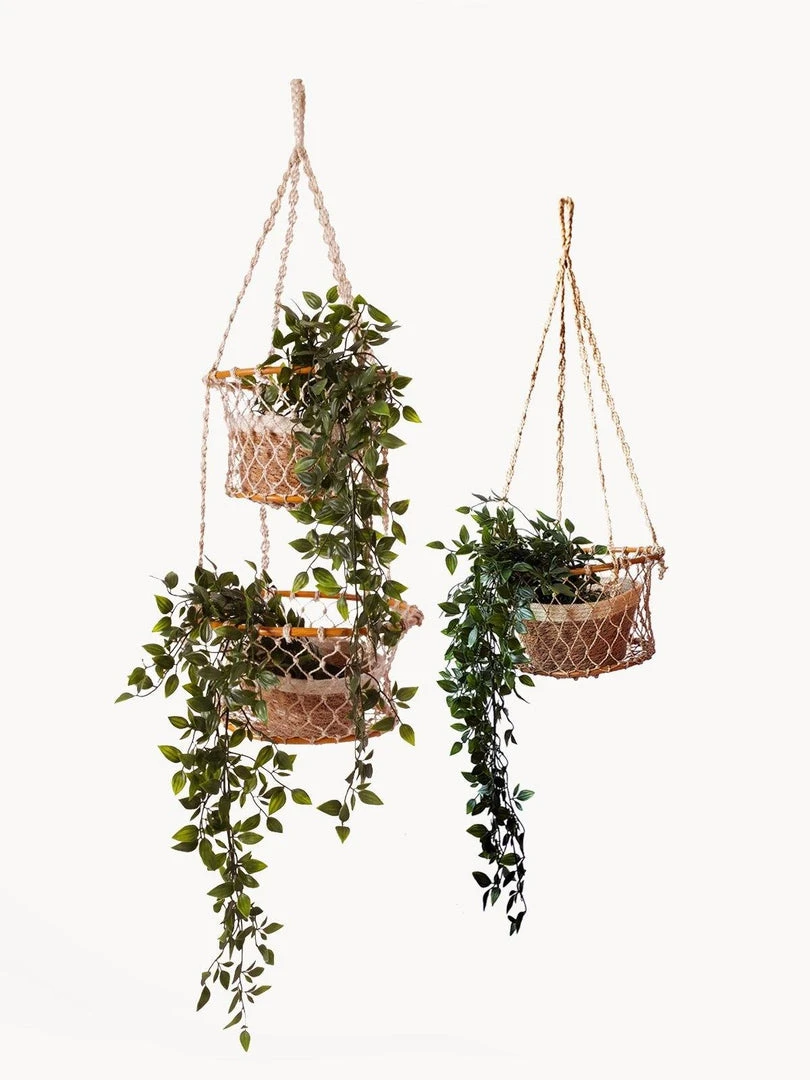 Korissa Home Goods Jhuri Single Hanging Basket 6 Korissa Home Goods Jhuri Single Hanging Basket