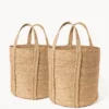 Korissa Kata Basket With Handles Set - Natural Home Goods 2 Korissa Kata Basket With Handles Set - Natural Home Goods