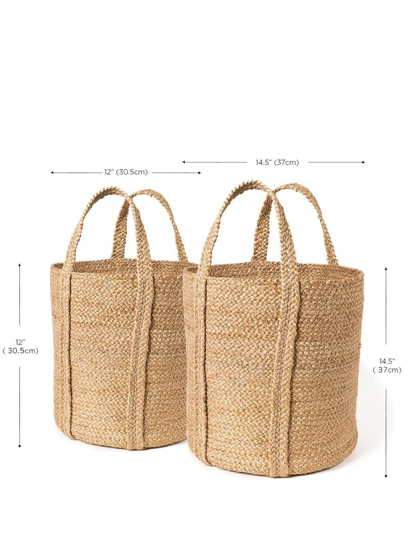 Korissa Kata Basket With Handles Set - Natural Home Goods 6 Korissa Kata Basket With Handles Set - Natural Home Goods