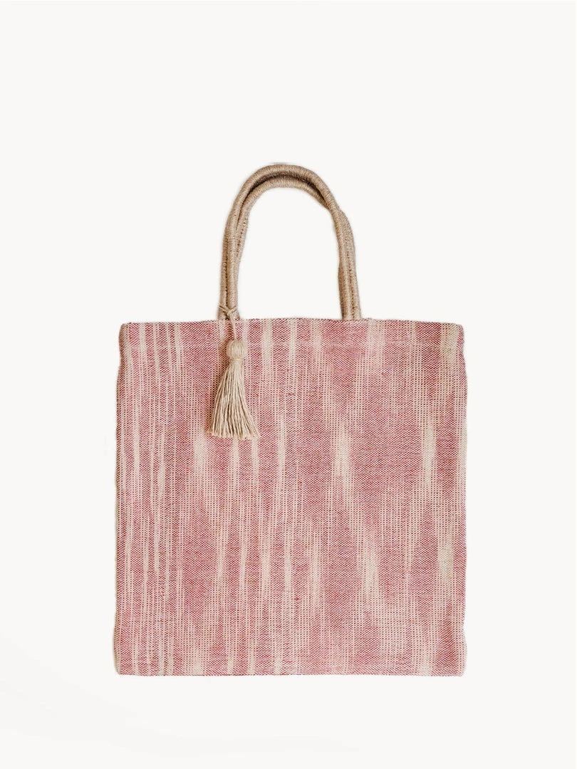 Korissa Accessories Nadi Jute Tote Bag - Red 3 Korissa Accessories Nadi Jute Tote Bag - Red