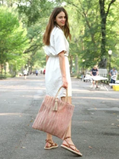 Korissa Accessories Nadi Jute Tote Bag - Red 8 Korissa Accessories Nadi Jute Tote Bag - Red