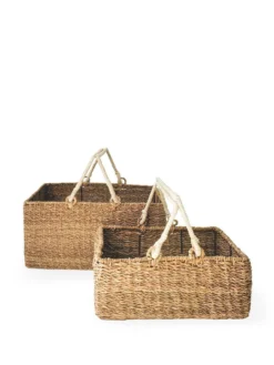 Korissa Home Goods Savar Large Square Basket Set