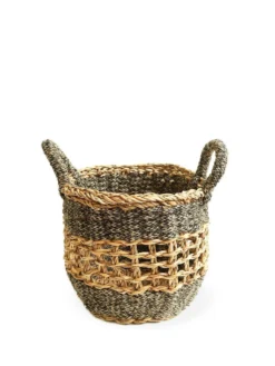 Korissa Ula Mesh Basket Set - Black Home Goods