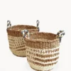 Korissa Ula Mesh Basket Set - White 1 Korissa Ula Mesh Basket Set - White