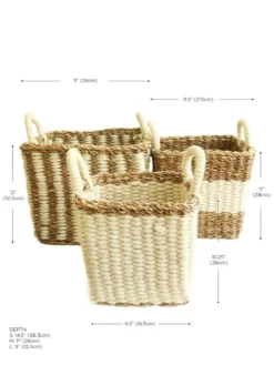 Korissa Ula Storage Basket Set 11 Korissa Ula Storage Basket Set