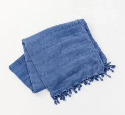Amante Marketplace Throw Blankets Kurios Turkish Towel / Blanket - Blue