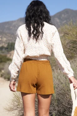 LA Relaxed New Arrivals Reversible Linen Blouse