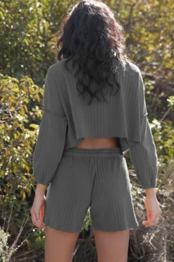 LA Relaxed New Arrivals Pointelle Flutter Short