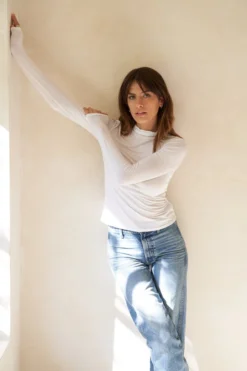 LA Relaxed Smooth Modal Jersey Turtleneck