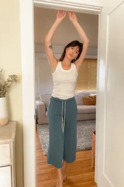 LA Relaxed Wide Leg Modal Crop Pant New Arrivals