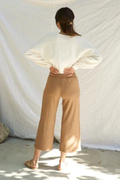 LA Relaxed Wide Leg Modal Crop Pant New Arrivals