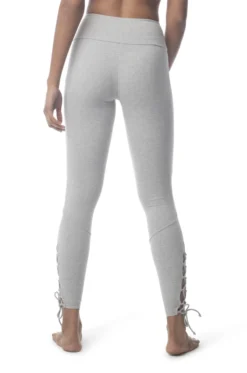 Synergy Organic Clothing Sale Lace Up Legging Pant - Heather Gray