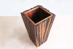Masaya & Co. Large Hardwood Geo Planter Home Goods