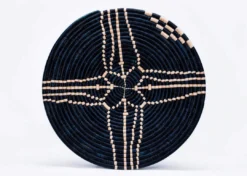 KAZI Home Goods Large Navy Sanaa Woven Wall Plate