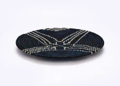KAZI Home Goods Large Navy Sanaa Woven Wall Plate