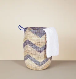 Mbare Large Patterned Hamper Basket