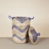 Mbare Large Patterned Hamper Basket
