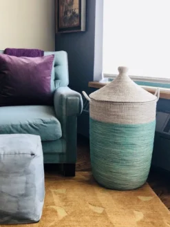 Mbare Large Two-Tone Basket 20 Mbare Large Two-Tone Basket