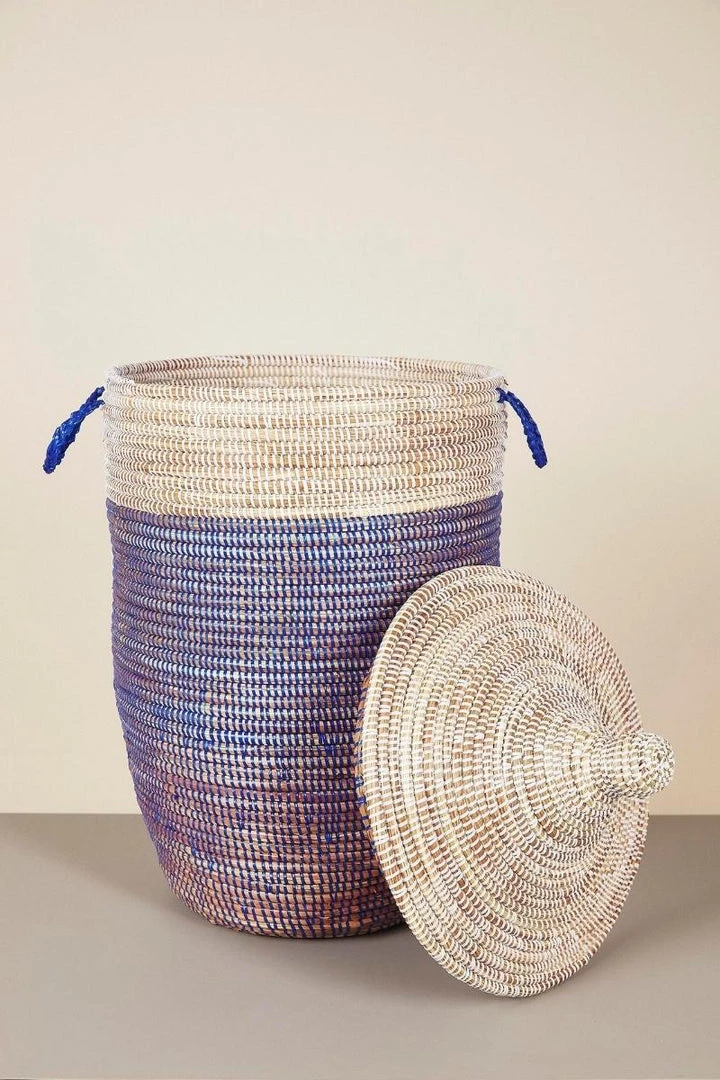 Mbare Large Two-Tone Basket 4 Mbare Large Two-Tone Basket
