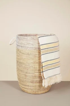 Mbare Large Two-Tone Basket 18 Mbare Large Two-Tone Basket