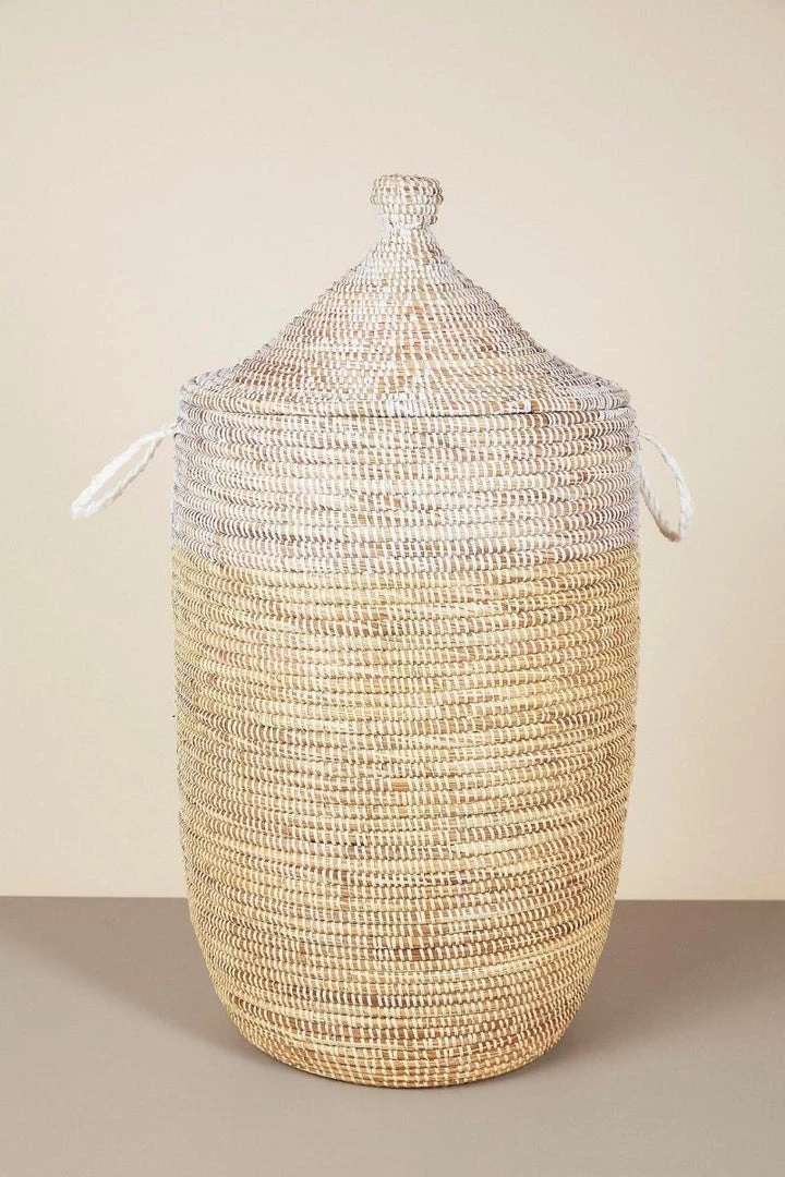 Mbare Large Two-Tone Basket 3 Mbare Large Two-Tone Basket