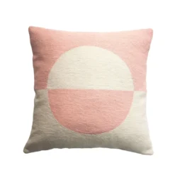Leah Singh Daphne Circle Wool Throw Pillow Cover