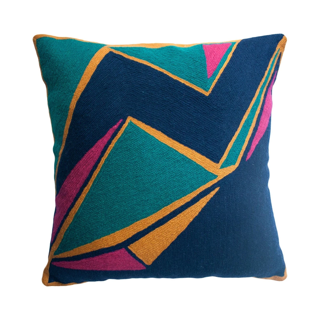 Leah Singh Detroit Wool Throw Pillow Cover - Indigo Home Goods 3 Leah Singh Detroit Wool Throw Pillow Cover - Indigo Home Goods