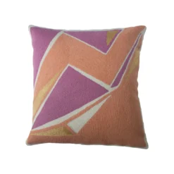 Leah Singh Home Goods Detroit Wool Throw Pillow Cover - Peach