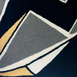 Leah Singh Handcrafted Detroit Wool Throw Pillow Cover - Black 9 Leah Singh Handcrafted Detroit Wool Throw Pillow Cover - Black