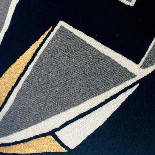 Leah Singh Handcrafted Detroit Wool Throw Pillow Cover - Black 5 Leah Singh Handcrafted Detroit Wool Throw Pillow Cover - Black