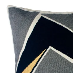 Leah Singh Handcrafted Detroit Wool Throw Pillow Cover - Black 8 Leah Singh Handcrafted Detroit Wool Throw Pillow Cover - Black