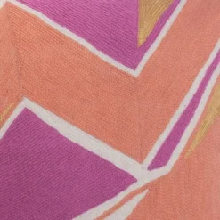 Leah Singh Home Goods Detroit Wool Throw Pillow Cover - Peach