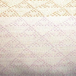 Leah Singh Eva Wool Lumbar Pillow Cover - Ivory + Pink