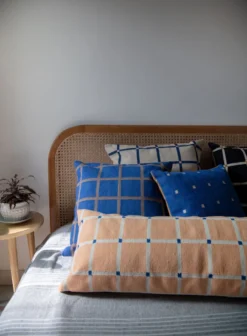 Leah Singh Grid Large Lumbar Pillow Cover