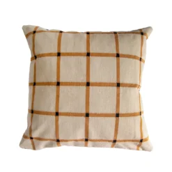 Leah Singh New Arrivals Grid Reversible Throw Pillow Cover