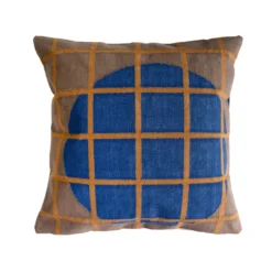 Leah Singh New Arrivals Circle Grid Reversible Throw Pillow Cover