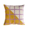 Leah Singh Diagonal Grid Reversible Throw Pillow Cover