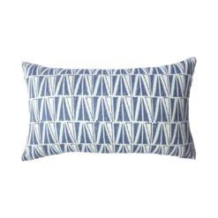 Leah Singh Indigo Lumbar Pillow Cover - Deep