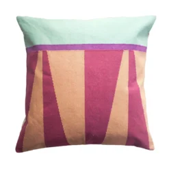 Leah Singh Handcrafted Jordan Throw Pillow Cover - Blush