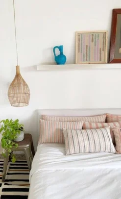 Leah Singh Home Goods Lisbon Lumbar Pillow Cover - Tiny Triangles