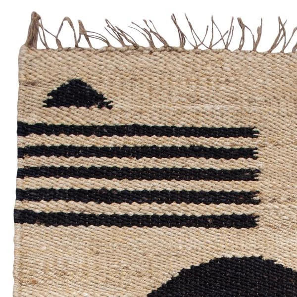 Leah Singh Lola Jute Rug - Circle + Lines 5 Leah Singh Lola Jute Rug - Circle + Lines