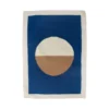 Leah Singh Luna Circle Wool Rug - Blue