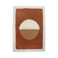 Leah Singh Luna Circle Wool Rug - Ochre Home Goods