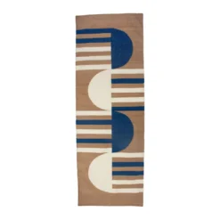Leah Singh Luna Mod Wool Rug - Blue Home Goods