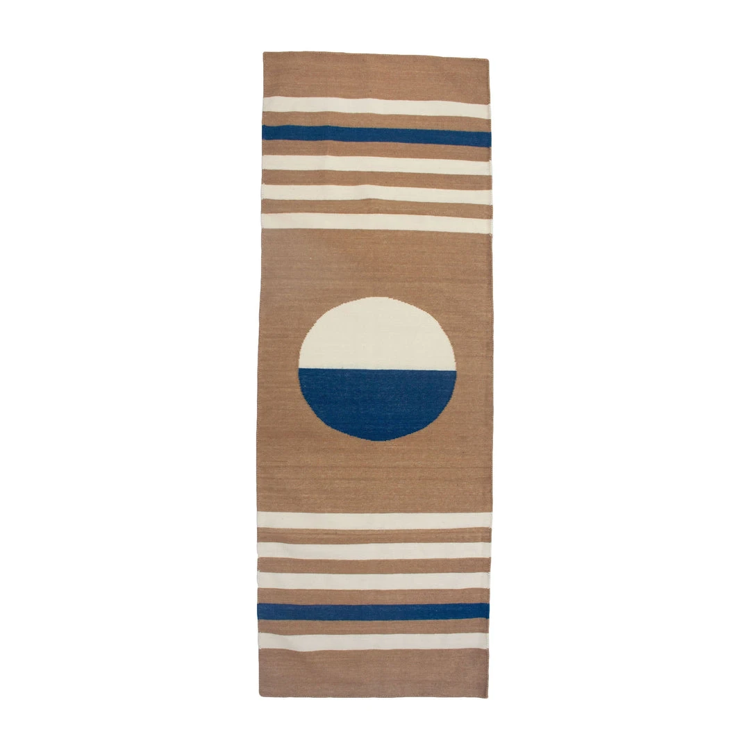 Leah Singh Home Goods Luna Stripes And Circle Wool Rug 3 Leah Singh Home Goods Luna Stripes And Circle Wool Rug