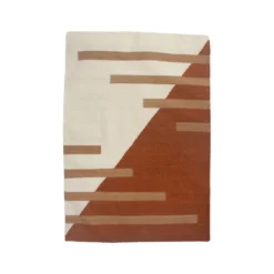 Leah Singh Home Goods Luna Stripes Wool Rug - Ochre