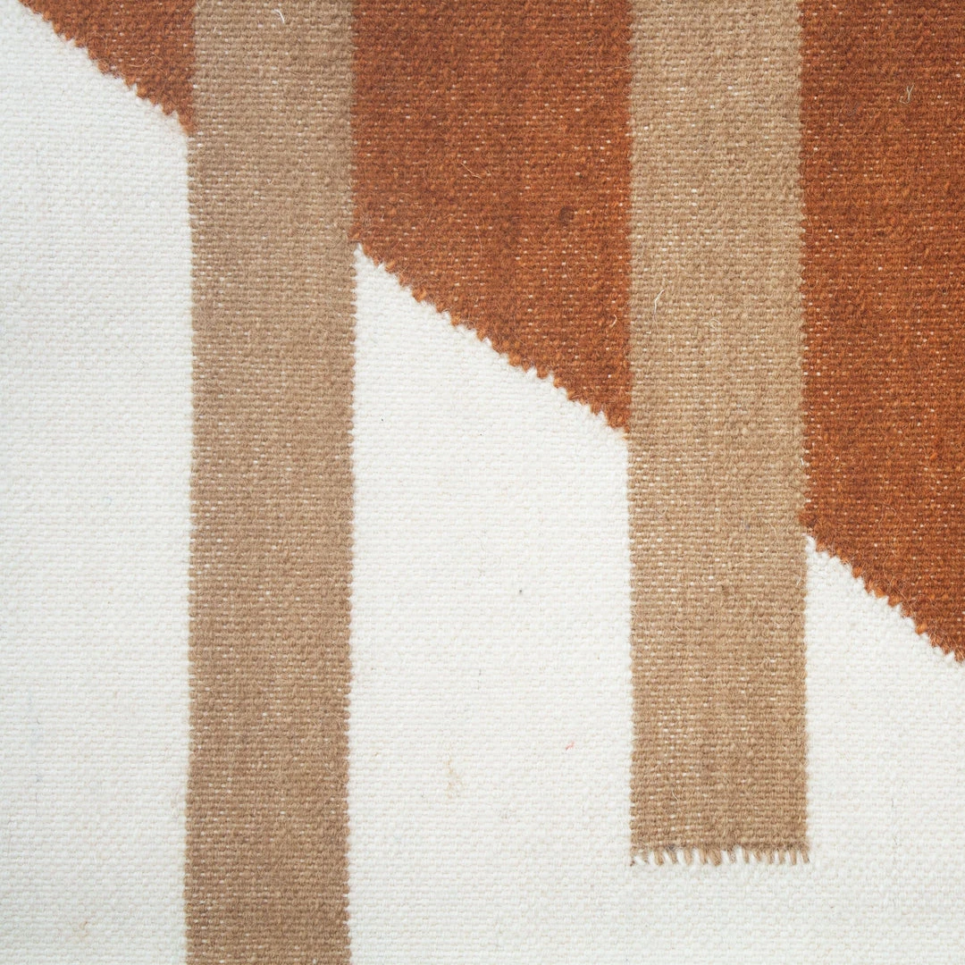 Leah Singh Home Goods Luna Stripes Wool Rug - Ochre 5 Leah Singh Home Goods Luna Stripes Wool Rug - Ochre