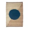 Leah Singh Home Goods Margeaux Circle Jute Rug - Blue