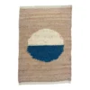 Leah Singh Margeaux Circle Jute Rug - Blue + White Home Goods
