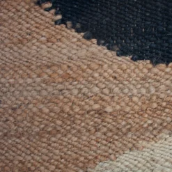 Leah Singh Margeaux Moon Jute Runner Rug - Black Home Goods